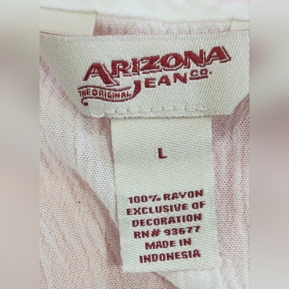 Arizona  Jean Co. White Embroidered Sleeveless Top - Picture 10 of 10